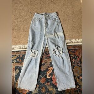 Wild Fable high rise baggy jeans light blue wash size 4/27R